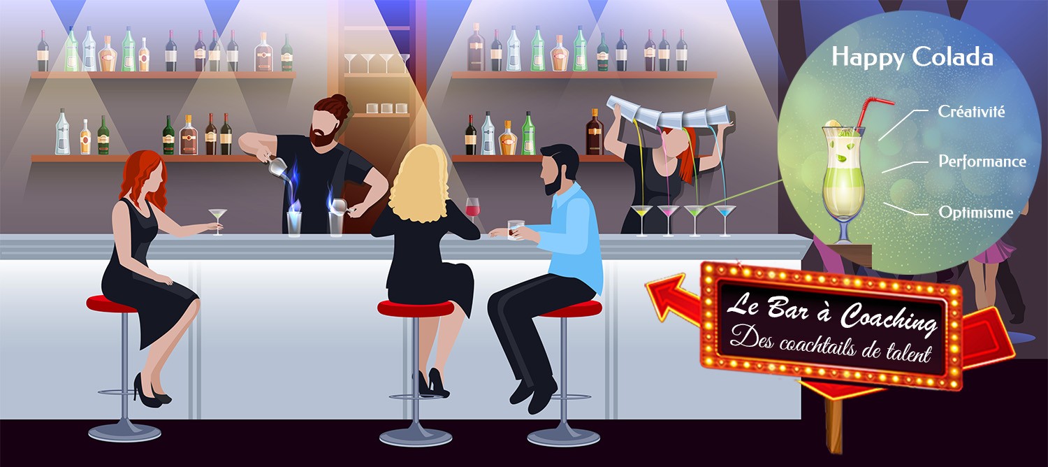 Le bar à coaching vous offre des coachtail de talent pour augmenter ses compétences et sa motivation